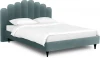 577171 Кровать Queen II Sharlotta L 1600 ОГОГО (арт.577171), (Ткань/Бирюзовый)