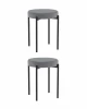 УТ000042653 Табурет Бриф Original велюр серый 2 шт. Stool Group УТ000042653