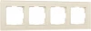 W0041141 Рамка на 4 поста Favorit (молочный, стекло) Werkel W0041141 (a058816)