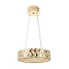 ML.335.400 GD Подвесная люстра светодиодная хрустальная с пультом с регулировкой цветовой температуры Modelux ML.335.400 GD