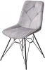 UDC8209PK601503 Обеденный стул M-City MARBELLA PK6015-03 (VBP203) античный серебристо-серый, велюр