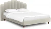 577043 Кровать Queen II Sharlotta L 1600 ОГОГО (арт.577043), (Ткань/Белый)