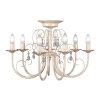 S9009-7 Люстра потолочная Day&Night, 7 ламп, бежевый с золотом и прозрачным