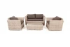 KSS2C2T-4-SET beige Лаунж-зона из искусственного ротанга, цвет бежевый 4SIS Капучино Сингл KSS2C2T-4-SET beige