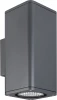046194 Светильник LGD-EVO-WALL-TWIN-S100x100-2x12W Day4000 (GR, 44 deg, 230V) (Arlight, IP54 Металл) 046194