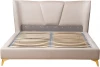 Siena2К-160-Colt002 Кровать Siena без мех.велюр бежевый Colt002 199*222*116см Garda Decor арт.Siena2К-160-Colt002