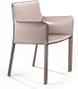 2000000000138 Стул с подлокотниками Barrie, кожа капучино Top Concept BARRIE 2000000000138
