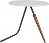 009212 Стол журнальный Дуэт 7Н белый/серый бетон/бук Mebelik арт.009212