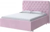 2022522 PROxSON Кровать Classic Large (Ткань: Велюр Teddy Розовый фламинго) 80x200