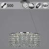63007-0.4-500 CH Подвесная люстра хрустальная светодиодная с пультом Reluce 63007-0.4-500 CH (регулировка яркости, 220V, на тросе)