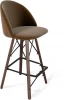3327492301 Стул барный Sheffilton SHT-ST35/S80 кофейный ликер/темный орех/черный