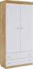 MKF-01.2725 Форсаж Шкаф комбинированный (с ящ. 2-створчатый), цвет дуб крафт золотой/белый Mebelson (арт.MKF-01.2725)
