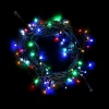 LL75BLW-1-2M Гирлянда Нить 10м Разноцветная с Мерцанием Белого Диода 220В, 75 LED, Провод Черный Каучук, IP65