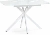 584296 Стол стеклянный Woodville Тамаса 120(150)х70х76 белый арт.584296