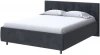 2017840 PROxSON Кровать Diamo без основания (Ткань: Велюр Casa Графитовый) 160x190