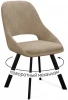 00-00077987 Стул DikLine 247 поворотный, AN18 бежевый, ножки черные арт.00-00077987