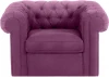339866 Кресло Chesterfield ОГОГО (арт.339866), (Ткань/Сиреневый)