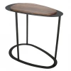 009493 Стол журнальный МеталлАрт М024 коричневый дуб/черный Mebelik 009493