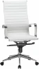 101F-LMR CLARK, цвет белый Офисное кресло для руководителей CLARK (белый)
