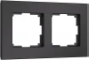 W0023108 Рамка на 2 поста (черный, стекло soft-touch) Werkel W0023108 (a064573)