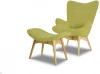DC-917-YR2214-12-Ash-01 Кресло DС-917 цвет оливковый YR2214-12 ноги ясень-01