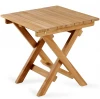 889240 Столик кофейный складной Watsu (Массив тика/Бежевый) ОГОГО Обстановочка! арт.889240