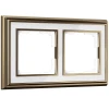 W0021327 Рамка на 2 поста (бронза/белый) W0021327 (a051206)