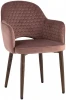 УТ000031321 Стул Stool Group Венера Хани велюр пыльно-розовый ножки дерево УТ000031321