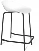 2424923602 Стул полубарный SHT-ST19/S29-1 белый/черный муар Sheffilton 2424923602