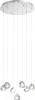 SL6017.101.07 Подвесной светильник ST Luce Waterfall SL6017.101.07 Хром/Прозрачный с пузырьками воздуха LED 7*3W (220V, на проводе)