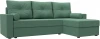 125977 Диван угловой Верона Лайт правый угол (Зеленый/Рогожка) Лига Диванов арт.125977