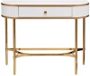 KFG166 KFG166 Консоль с 1 ящиком белая/металл золото 100*40*78см Garda Decor