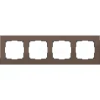 WL11-Frame-04 Рамка на 4 поста Werkel Aluminium, коричневый алюминий