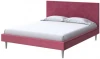 2018945 PROxSON Кровать Claro (Ткань: Велюр Casa Винный) 90x200