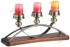 825-03-14 Подсвечник настольный N-Light, 3 свечи, бронза, дуб