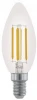 11704 Лампочка светодиодная филаментная свеча прозрачная E14 3,5W 350 lm 2700K Eglo Lm_led_e14 11704