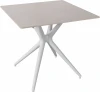 RF Bianca Ardesia 80x80 Стол обеденный JET CERAMIC квадратный 80*80 (Термопластичный полимер, Белый)