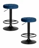 LM-5008-N_B-M_V-MJ9-117 Набор 2 шт табурет барный DOBRIN BRUNO BLACK (синий велюр (MJ9-117))