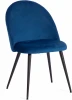 19340 Обеденный стул Tetchair MONRO (Металл,Вельвет/Синий,Черный )