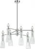 8268/6 Потолочная люстра на штанге Lumion Emily 8268/6 хром/белый/прозрачный, металл/керамика/стекло Е14 6*40W 220V