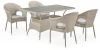 T198C/Y79C-W85 Latte 4Pcs Комплект плетеной мебели T198C/Y79C-W85 Latte (4+1) (Искусственный ротанг/Бежевый) Afina