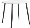 19314 Стол URANUS ЛДСП/металл, 90x90x77 см, Белый/Черный Tetchair 19314