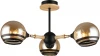 MD.4896-3-S BK+WOOD Потолочная люстра на штанге MD.4896-3-S BK+WOOD