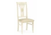 621204 Обеденный стул Woodville Roy слоновая кость / золото патина
