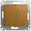 GSL000561 Выключатель встраиваемый одноклавишный (дуб) Systeme Electric Glossa GSL000561