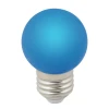 LED-G45-1W/BLUE/E27/FR/С Лампочка светодиодная шар синяя E27 1W Volpe LED-G45-1W/BLUE/E27/FR/С