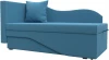 125766L Кушетка Гармония левая (Голубой/Рогожка) Лига Диванов арт.125766L