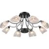 416-08-13 chrome + dark wengue Потолочная люстра N-Light 416 416-08-13 chrome + dark wengue