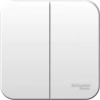 BLNVA065011 Выключатель накладной двухклавишный (белый) Systeme Electric Blanca BLNVA065011