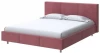 2015910 PROxSON Кровать Novo (Ткань: Велюр Ultra Багряный) 140x200